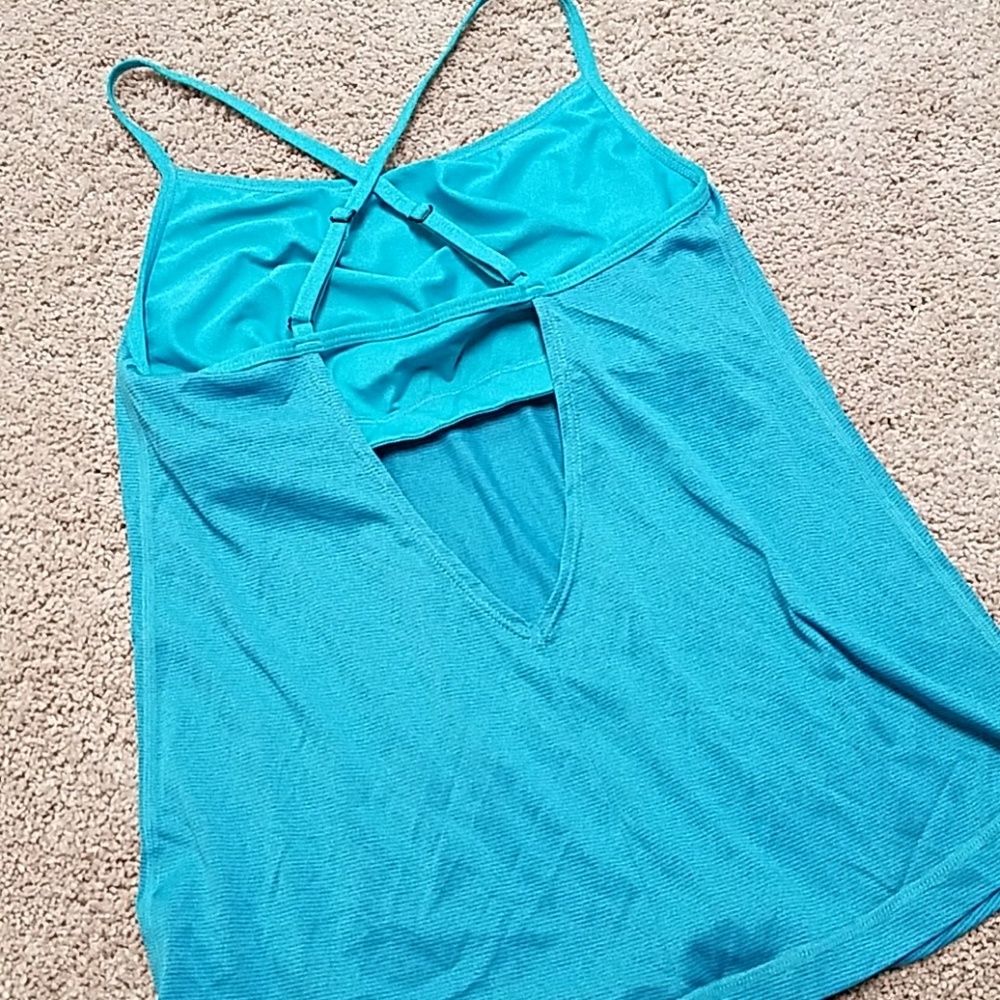 Z by Zella open back teal tank small